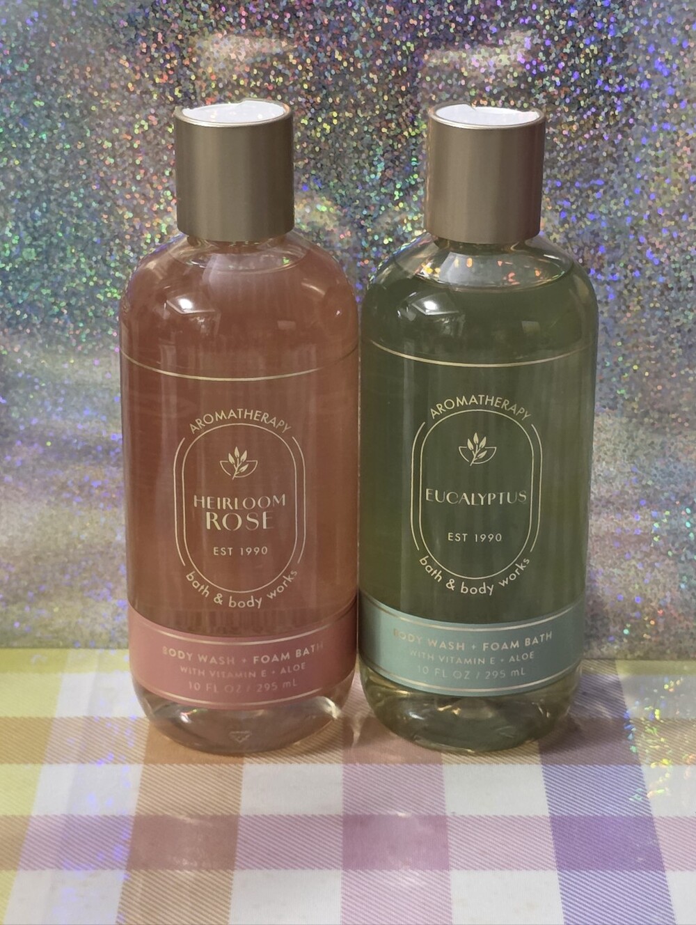 Bath & Body Works Heirloom Rose & Eucalyptus Body Wash & Foam Bath Set NEW